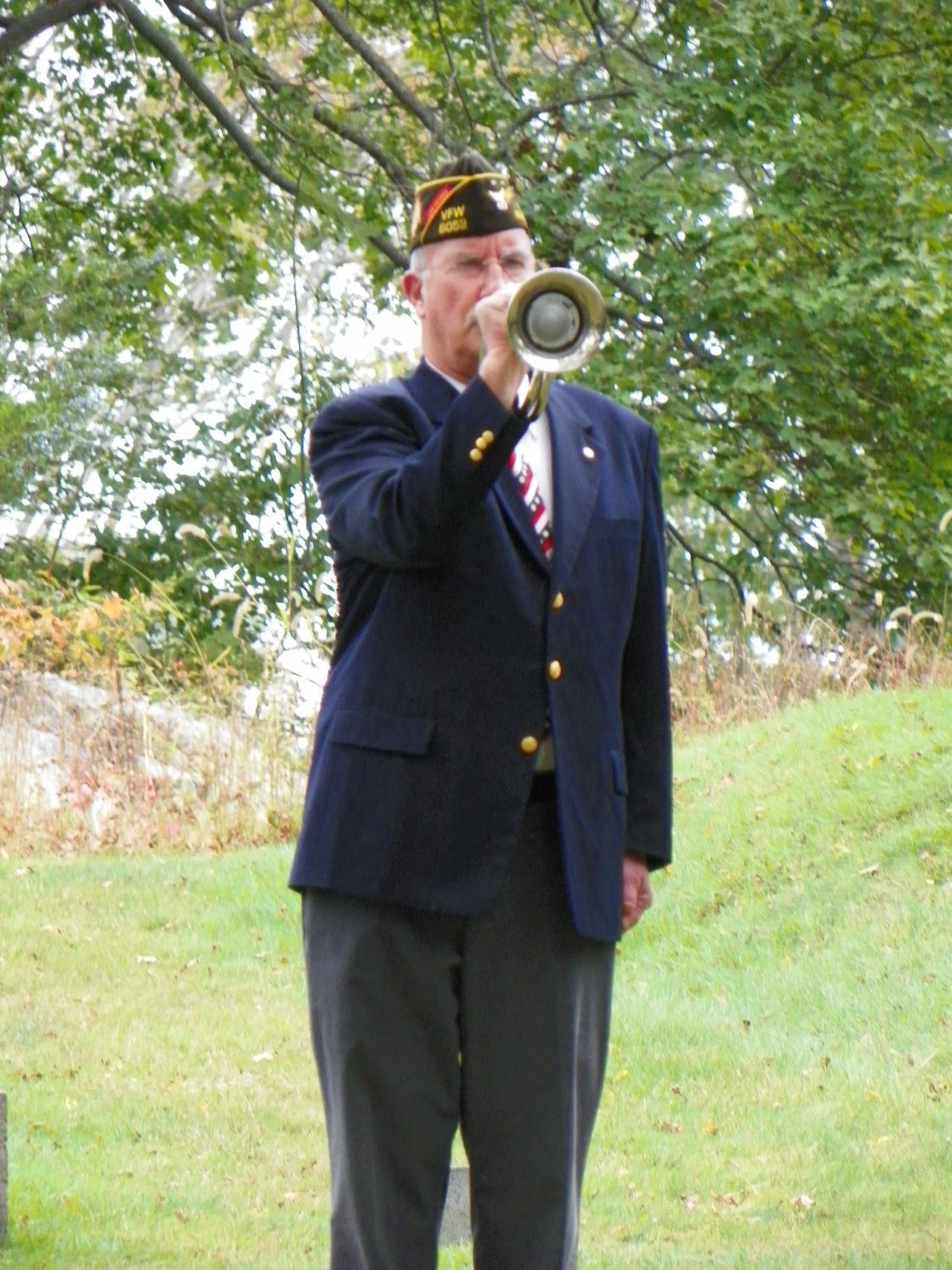 Bugler Opens the Ceremony